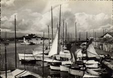 CPSM Antibes La Cote d'AZUR Le Port et le Fort Carre