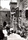 CPSM Eze Village et ses Vieilles rues Scene typique de la vie journaliere de ce vieux village medite