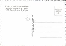 CPSM Nice L'Eglise du Gesu rue Droit Monument historique du XVI siecle Le CLocher vu de la rue de la