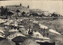 CPSM Cannes La Plage de la Croisette La Cote d'Azur