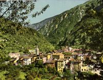 CPSM Saint Sauveur Tinee (A M) AlTITUDE 500 metres Vue generale