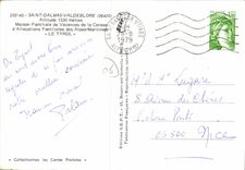 CPSM Le Tyrol Saint Dalmas Valdeblore Altitude 1330 metres Maison Familiale de Vacances de la Caisse