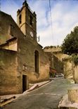CPSM Cagnes sur Mer (Alpes Maritimes) L'Eglise et le cote ouest du Chateau Grimaldi