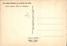 CPSM Cote d'Azur sous La Pergola