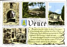 CPSM Vence Vue generale Porte du Signadoux XIIIe s Chapelle du Rosaire Fontaine du Peyra