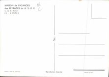 CPSM Menton Maison de Vacances des Retraite de A V R R rue St Michel