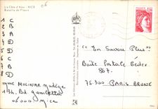 CPSM Nice La Cote d'Azur Bataille de Fleurs