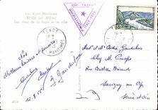 CPSM Tende (alt 815 m) Les Alpes Maritimes Les rives de la Raya et la Ville