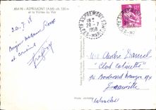 CPSM Aspremont (A M) alt 530 m et la Vallee du Var