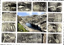 CPSM Environs de Tende (Alpes Maritimes) La Vallee des Merveilles Gravures Prehistoriques