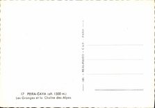 CPSM Peira Cava (alt 1500 m) Les Granges et la Chaine des Alpes