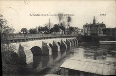 CPA Meulan (S et O) Le petit Pont et l'Hospice
