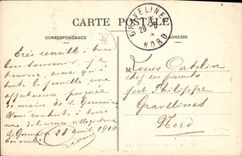 CPA Saint Germain en Laye L'Amour et la Folie L'Eglise la Gare et la Mairie vues du Parterre