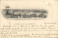 CPA Cyr Saint Cyr L'Ecole vue du Chemin de Fer