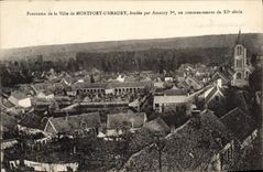 CPA Montfort l'Amaury Panorama de la Ville de Montfort l'Amaury fondee par Amaury Ier au commencemen