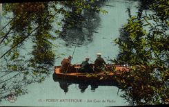 CPA Poissy Artistique Joli Coin de Peche