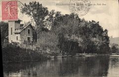 CPA Villennes sur Seine Rives du Petit Bras