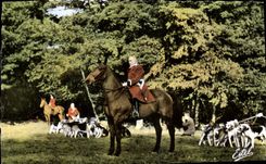 CPA Foret de Rambouillet (S et O) Depart en chasse