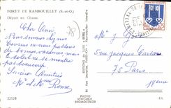 CPA Foret de Rambouillet (S et O) Depart en chasse