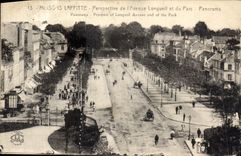 CPA Maisons Laffitte Perspective de l'Avenue Longueil et du Parc Panorama