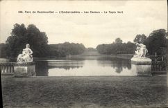 CPA Parc de Rambouillet L'Embarcadere Les Canaux Le Tapis Vert