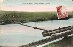CPA Environs de Vernon Ecluse et Barrage de Port Villez