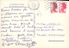 CPSM Villepreux (Yvelines) Le val de Gally et la piscine a droite deux vues theatre du Val Gally