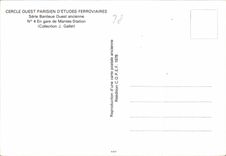 CPSM Mantes Cercle ouest Parisien d'Etudes Ferroviaires Serie Banlieue Ouest ancienne En gare de Man