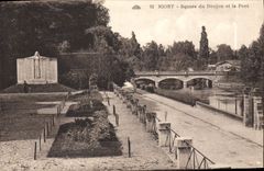 CPA Niort Square du Donjon et le Pont