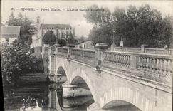 CPA Niort Pont Main Eglise Saint Etienne