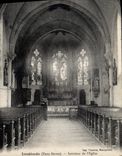 CPA Loublande (Deux Sevres) Interieur de l'Eglise