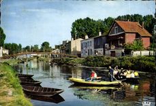 CPSM Marais Poitevin La Venise Verte Coulon Promenade en barque