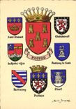CPSM Les Blasons des Provinces et Villes de France par Maurice Jacquet Poitou