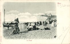 CPA Mers le 3 juillet 1902 La Plage