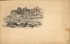 CPA Ault Vue de la falaise d'Amont