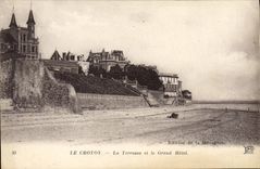CPA Le Crotoy La Terrasse et le Grand Hotel
