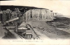 CPA Ault Onival Les Falaises et les Bains