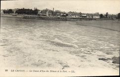 CPA Le Crotoy La Chasse d'Eau des Ecluses et le Port