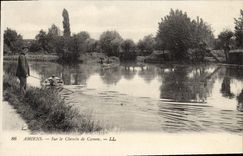 CPA Amiens Sur le Chemin de Camon
