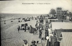 CPA Cayeux sur Mer Le Chemins de Planches