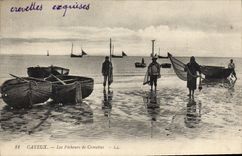 CPA Cayeux Les Pecheurs de Crevettes
