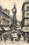 CPA Amiens L'Horloge et la Rue des Vergeaux