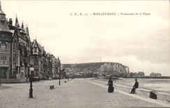 CPA Mers les bains Promenade de la Digue