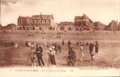 CPA Cayeux sur Mer Les Cabines et la Plage