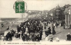 CPA Mers les Bains La Promenade de la Plage
