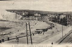 CPA Mers les Bains Vue generale de l'Esplanade et de la plage