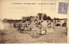 CPA Le Crotoy La plage Jolie Les plaisirs de la Plage