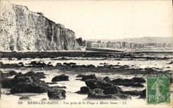 CPA Mers Les Bains Vue prise de la Plage a Marre basse