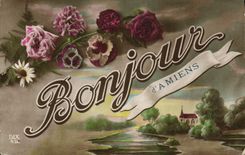 CPA Bonjour d'Amiens