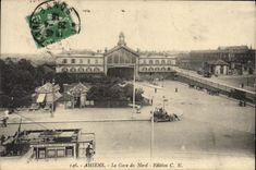CPA Amiens La Gare du Nord